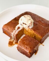 Sweet Potato Cake with Caramel Sauce (Gluten & Dairy Free)